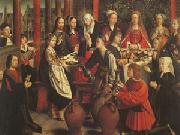 Gerard David The Marriage at Cana (mk05) oil painting reproduction